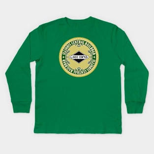 Illinois Central Railroad Kids Long Sleeve T-Shirt